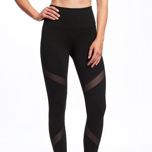 High-Rise Mesh-Panel Leggings for Women (EUC)